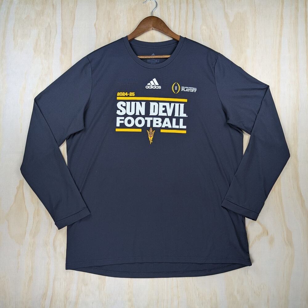 Adidas Men's XL ASU Sun Devil 24-25 College Football Playoff Long Sleeve Shirt